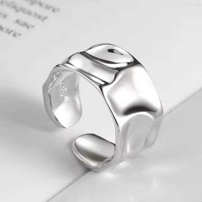 Sterling Silver Geometric Chunky Ring - Diane Jewelry