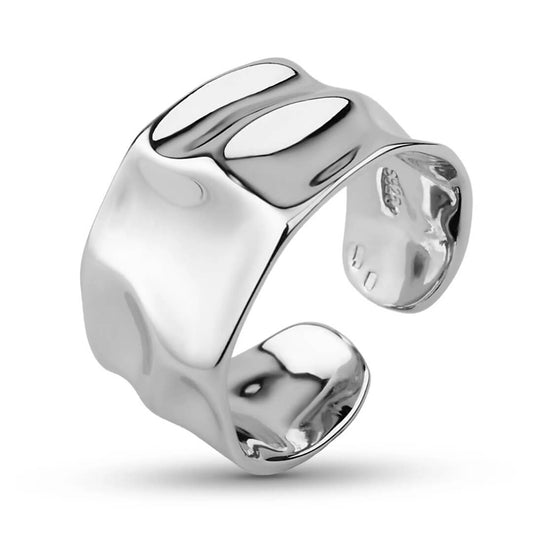 Sterling Silver Geometric Chunky Ring - Diane Jewelry