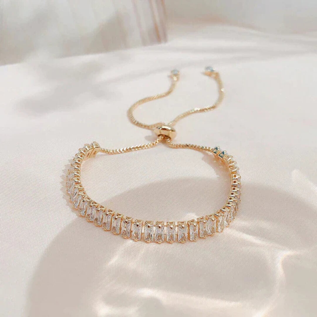 Elegant Baguette Crystal Bracelet - Diane Jewelry
