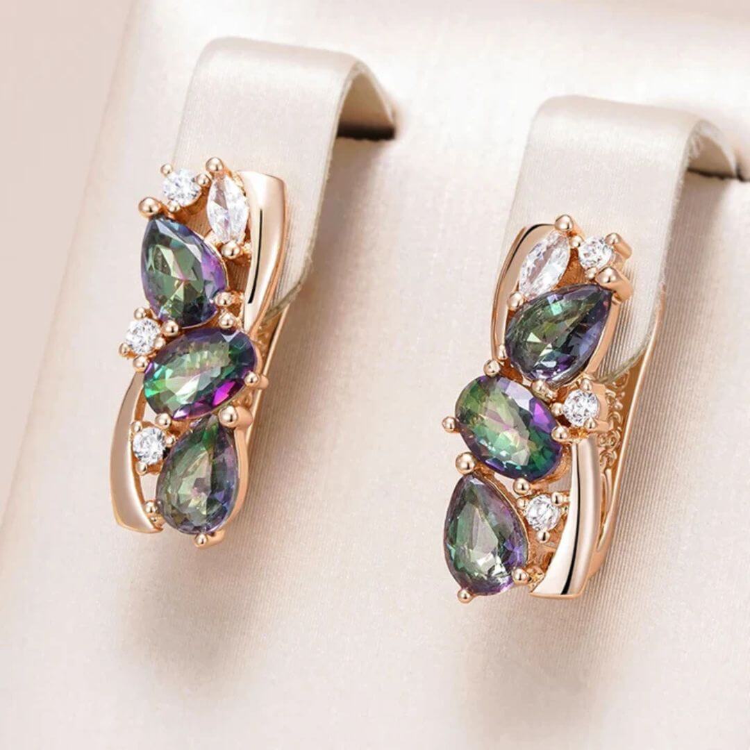 Mystic Topaz Crystal Earrings - Diane Jewelry
