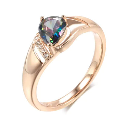Mystic Topaz Rose Gold Ring - Diane Jewelry