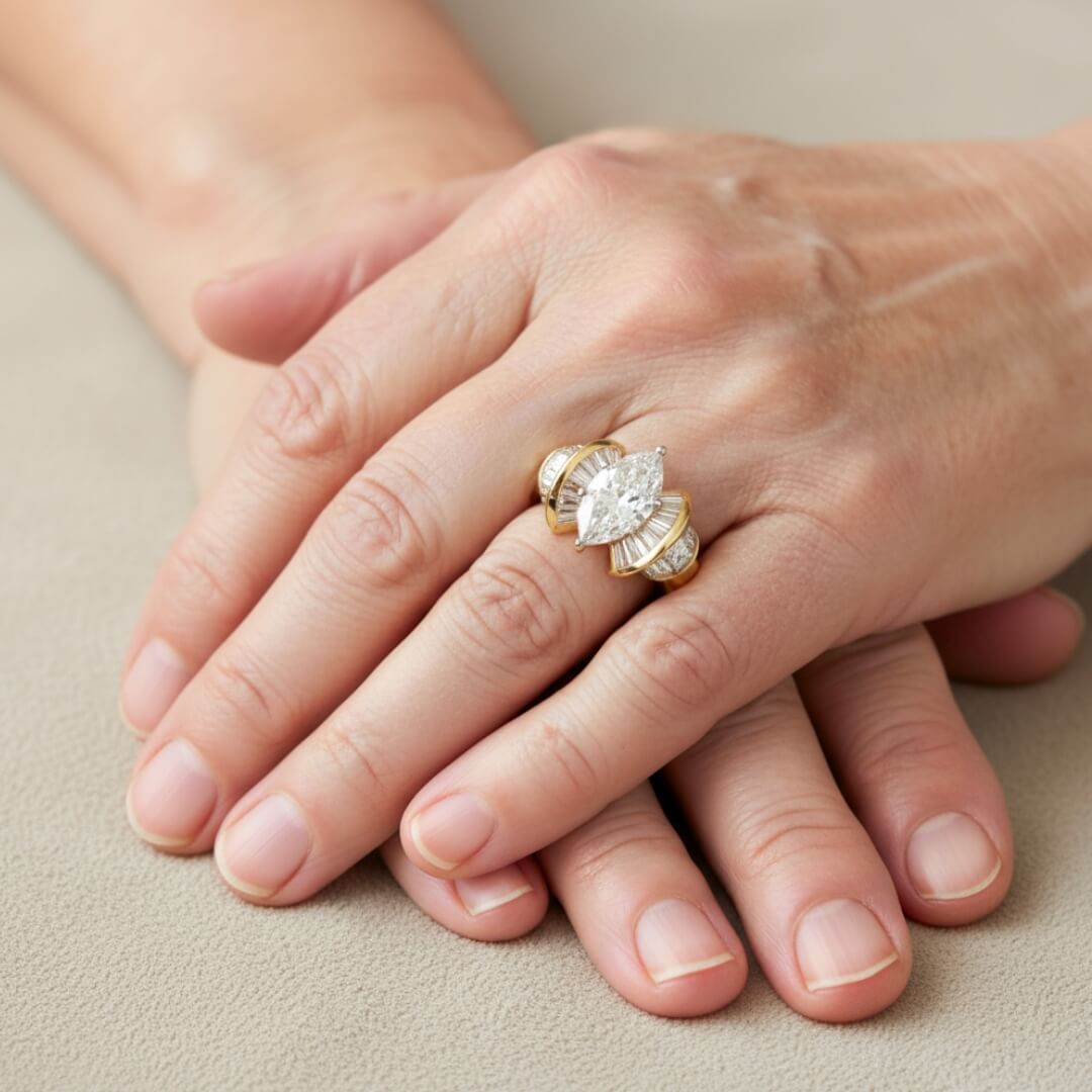 Diamond Gold Cocktail Ring Susan Rose Jewelry