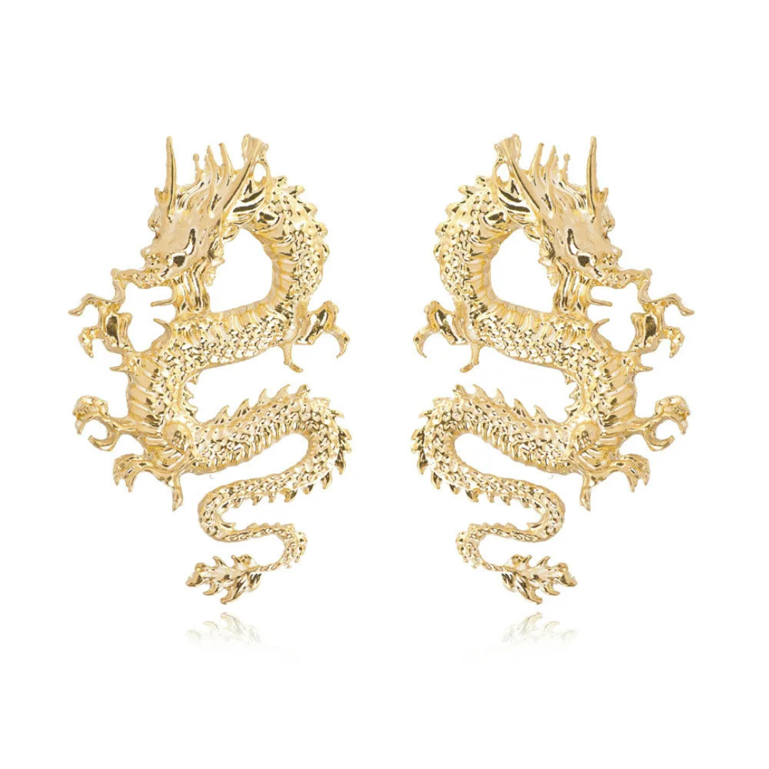 Gold Dragon Statement Ear Cuff - Diane Jewelry