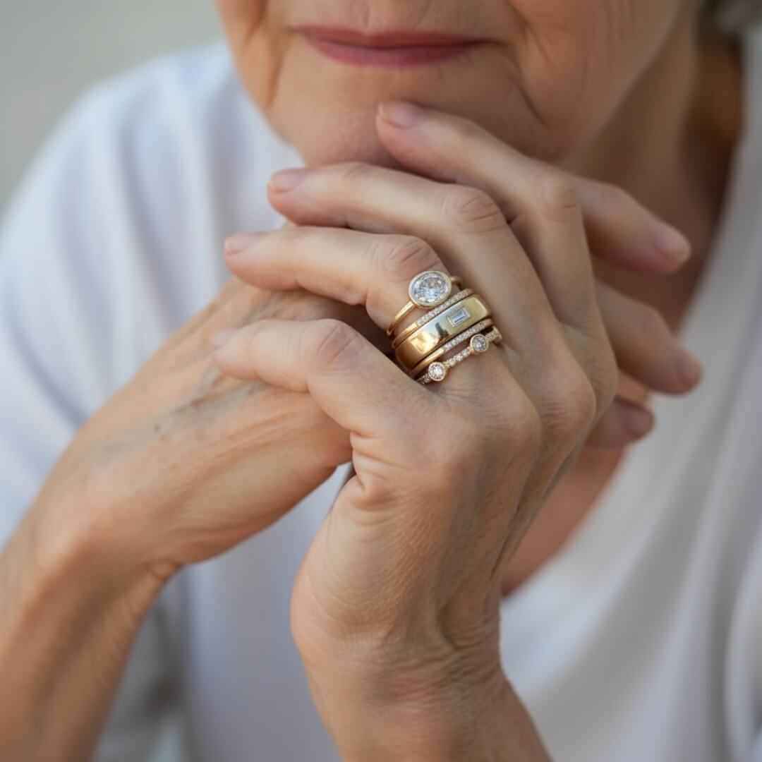 Gold Diamond Stacking Band Rings Susan Rose Jewelry