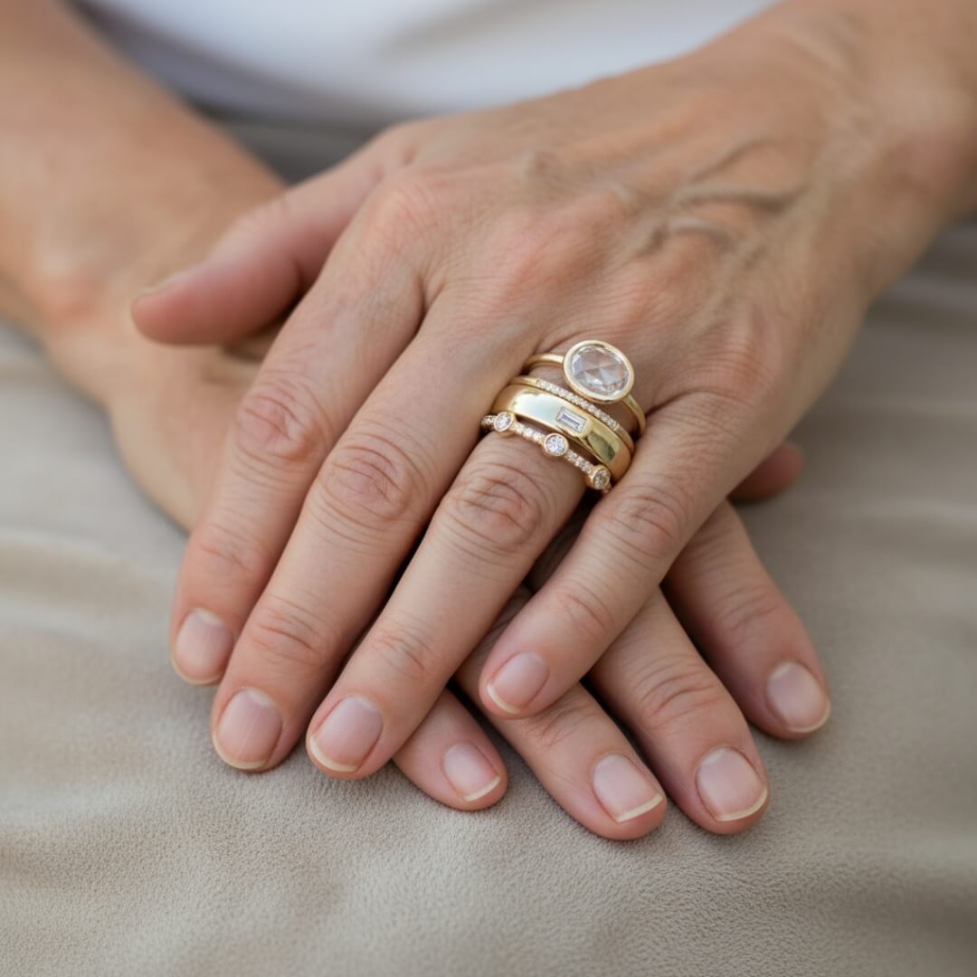 Gold Diamond Stacking Band Rings Susan Rose Jewelry