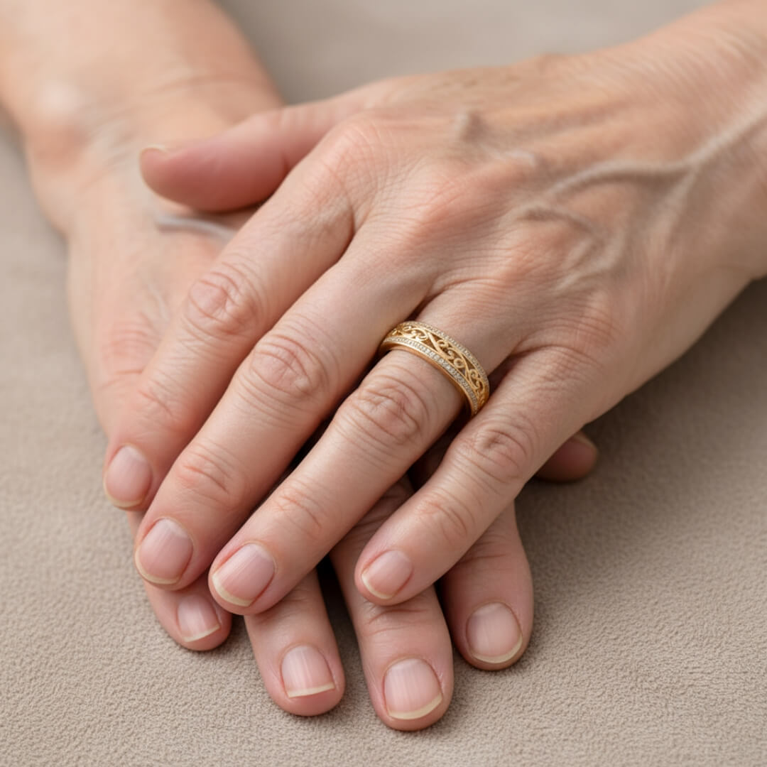 Gold Filigree Eternity Band Ring Susan Rose Jewelry