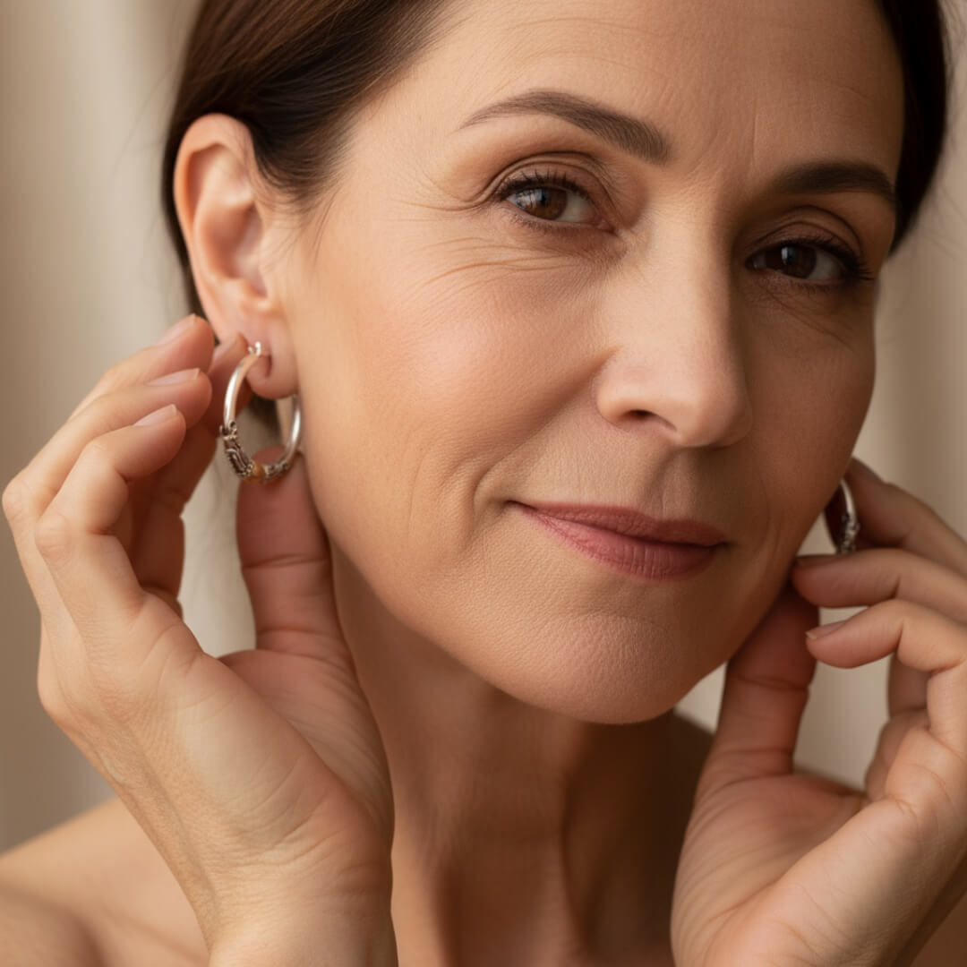 Sterling Silver Bali Hoop Earrings Susan Rose Jewelry