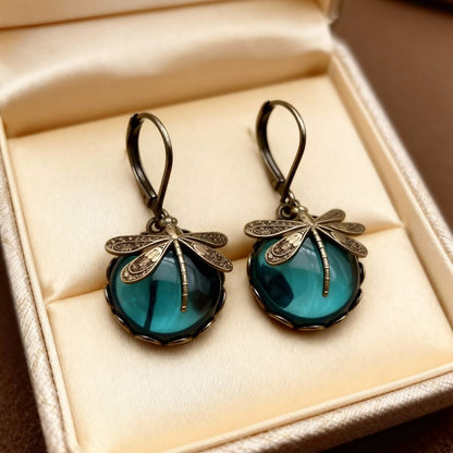 Vintage Dragonfly Dangle Earrings Susan Rose Jewelry